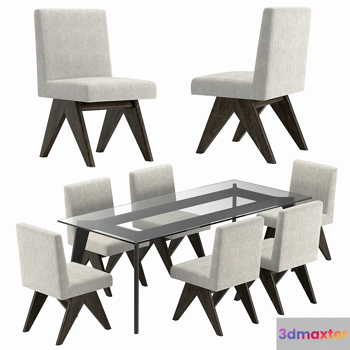 Eichholtz Erudit Chair and CB2 Harper Table