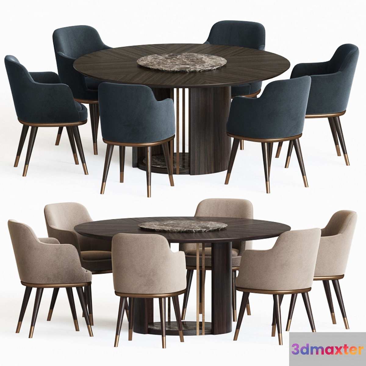 Dining Set 79 - No.2 3D Max