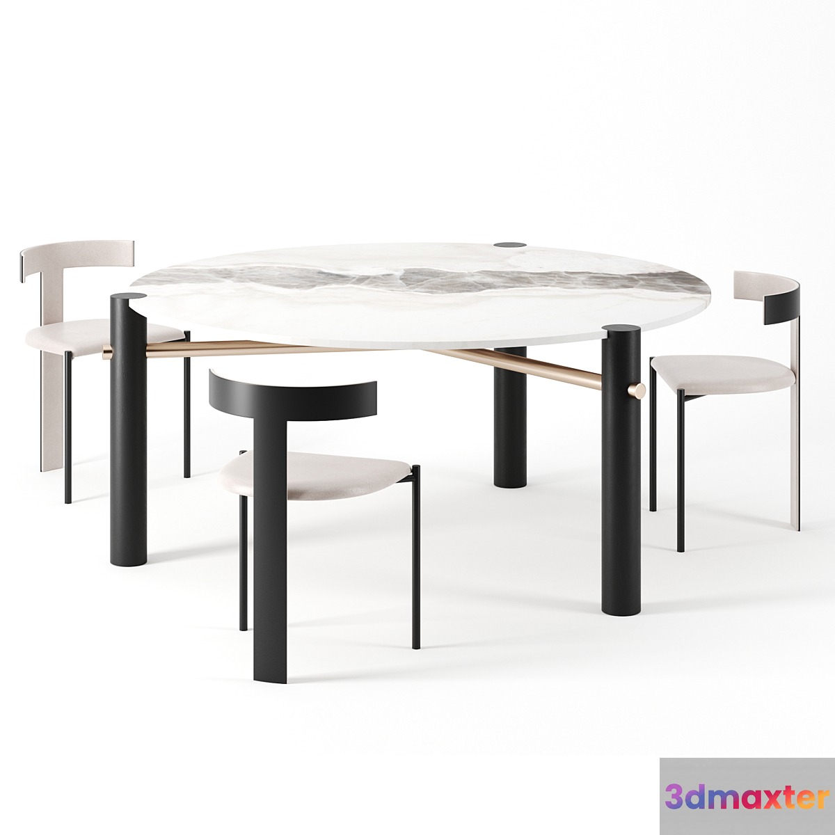 Dining set by Baxter with Thalantha table - No.3