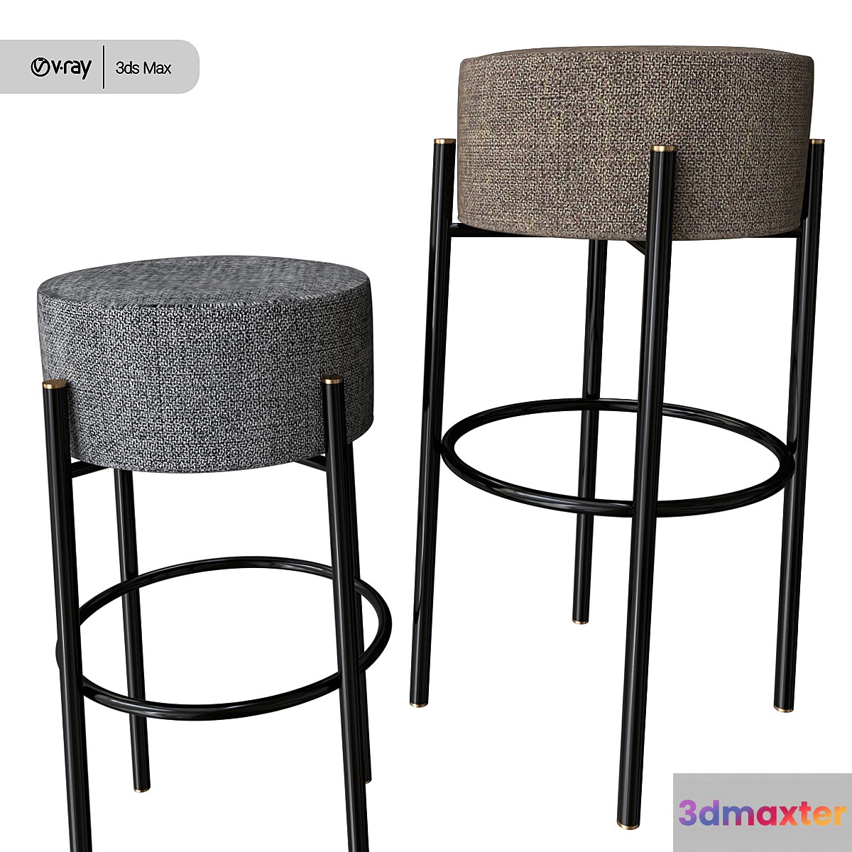 Bar stool peg 3D Max