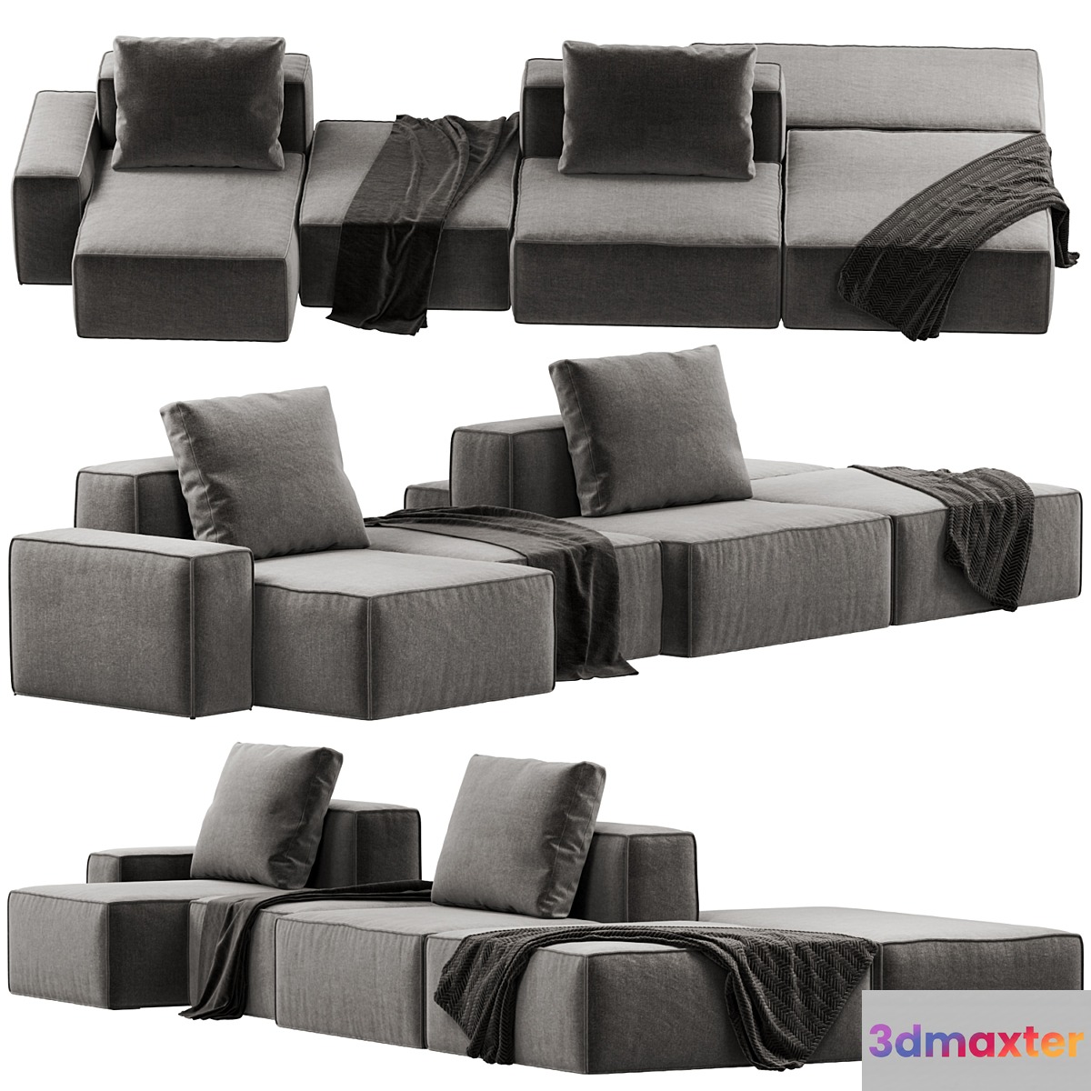 Dukas Lay 1 modular sofa 3D Max