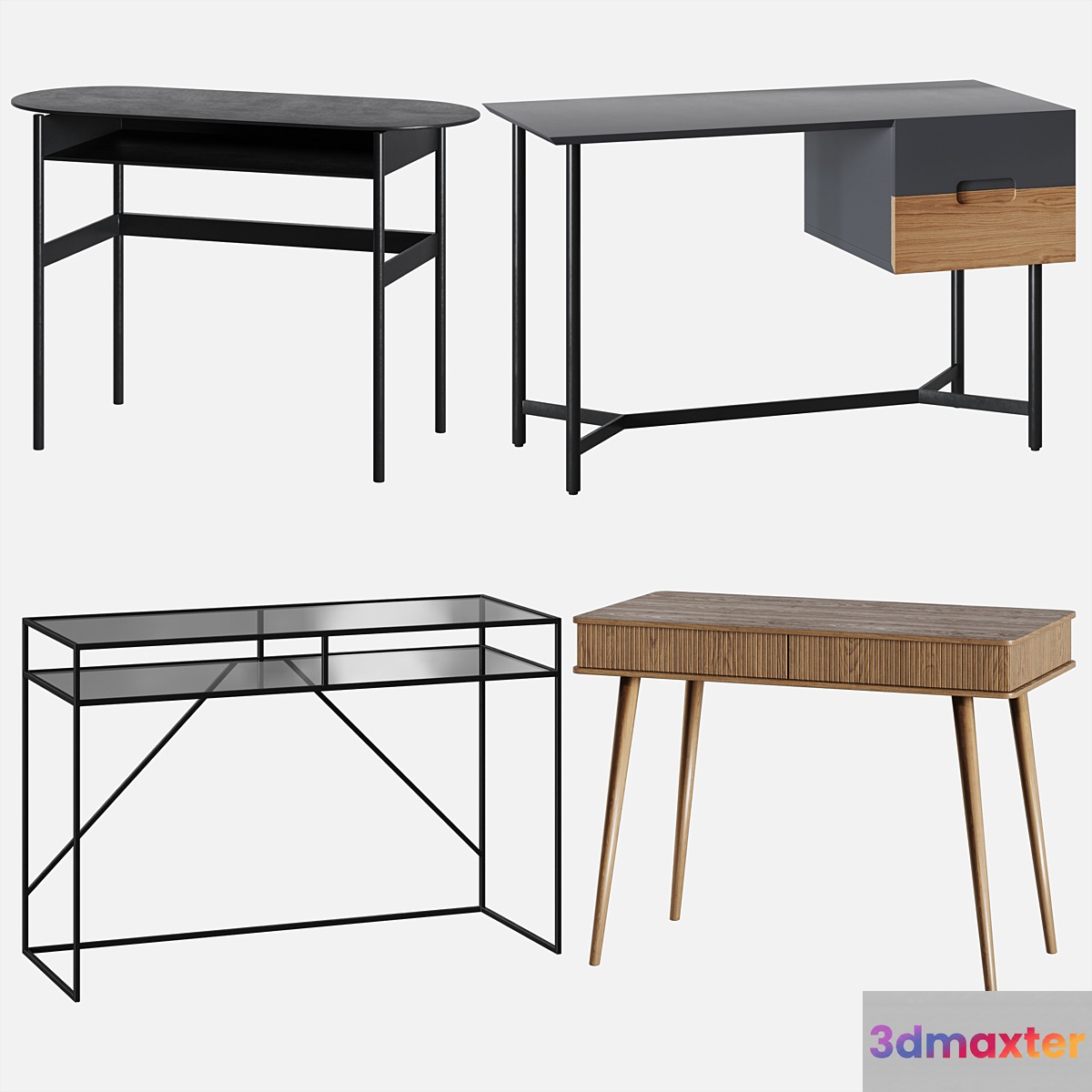 Lora Oblone Viva Sybil writing desk 3D Max