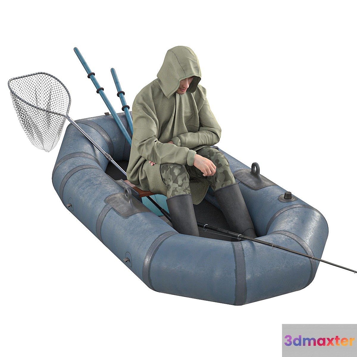 Fisherman in a boat - No.5