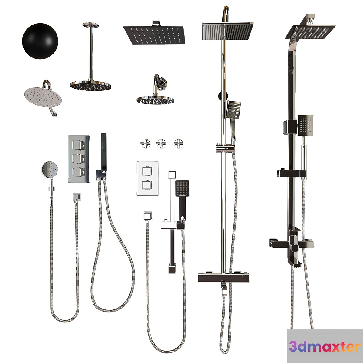 Gappo shower 3D Max