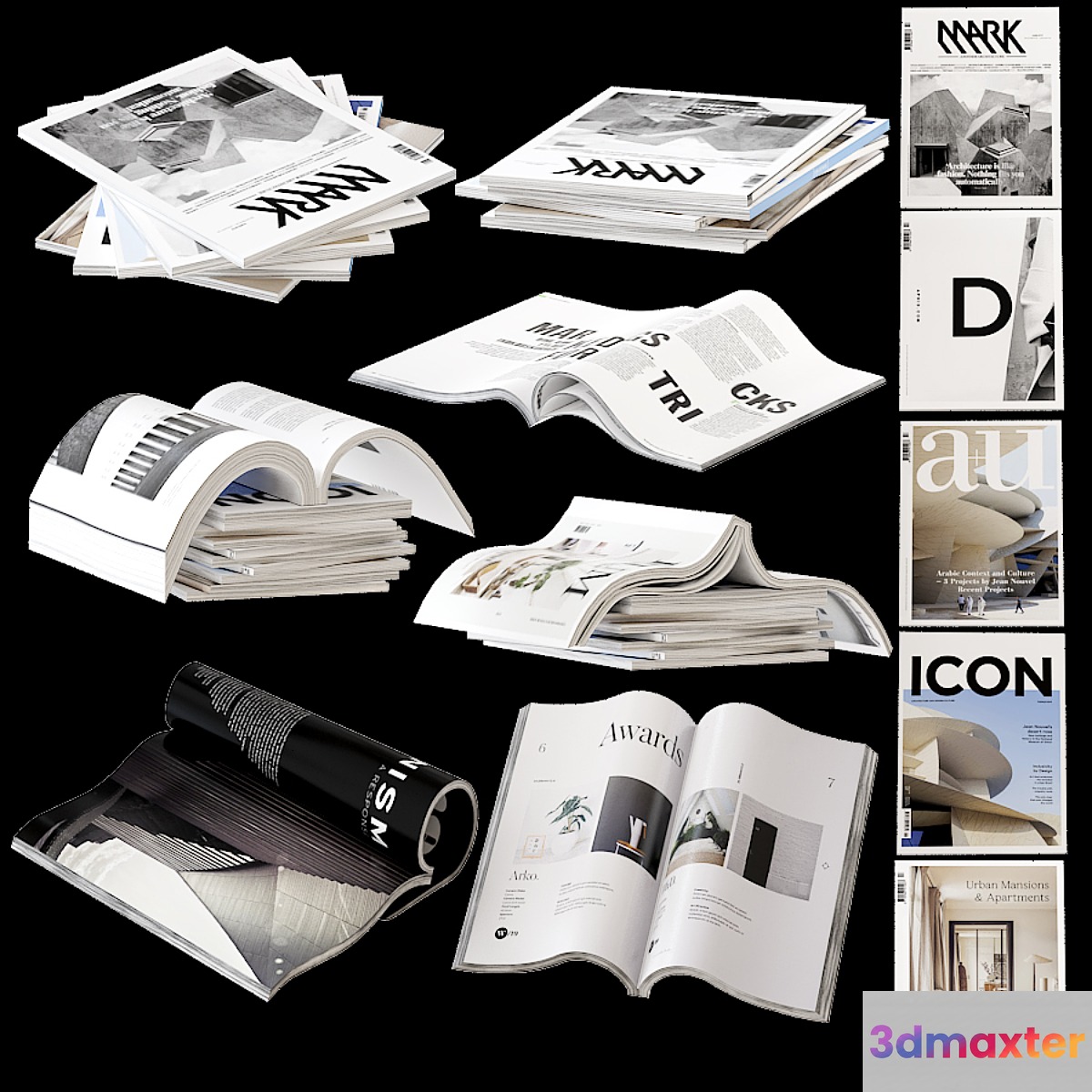 Set of wrapped and open journals - No.4