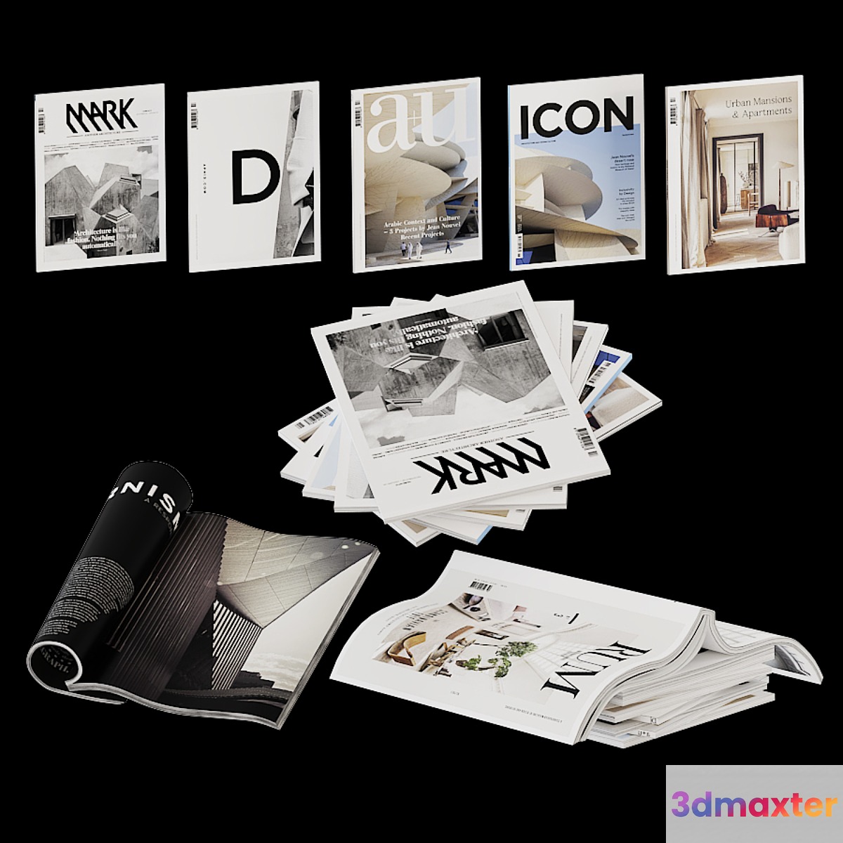 Magazine collection in open and closed versions - No.2 3D Max
