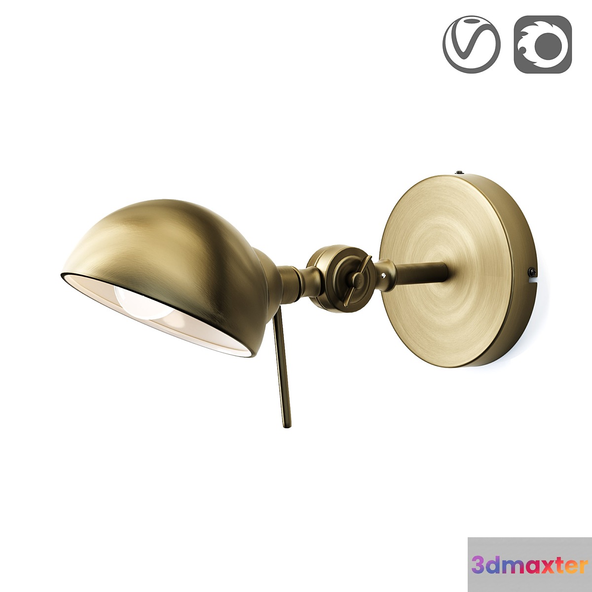Metal wall lamp Kikan - No.4