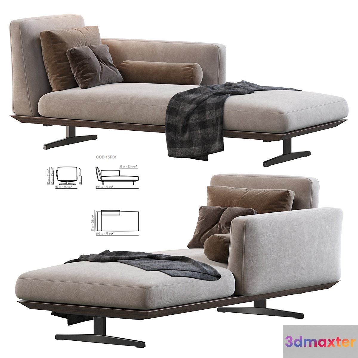 Evergreen Chaise Longue - No.2
