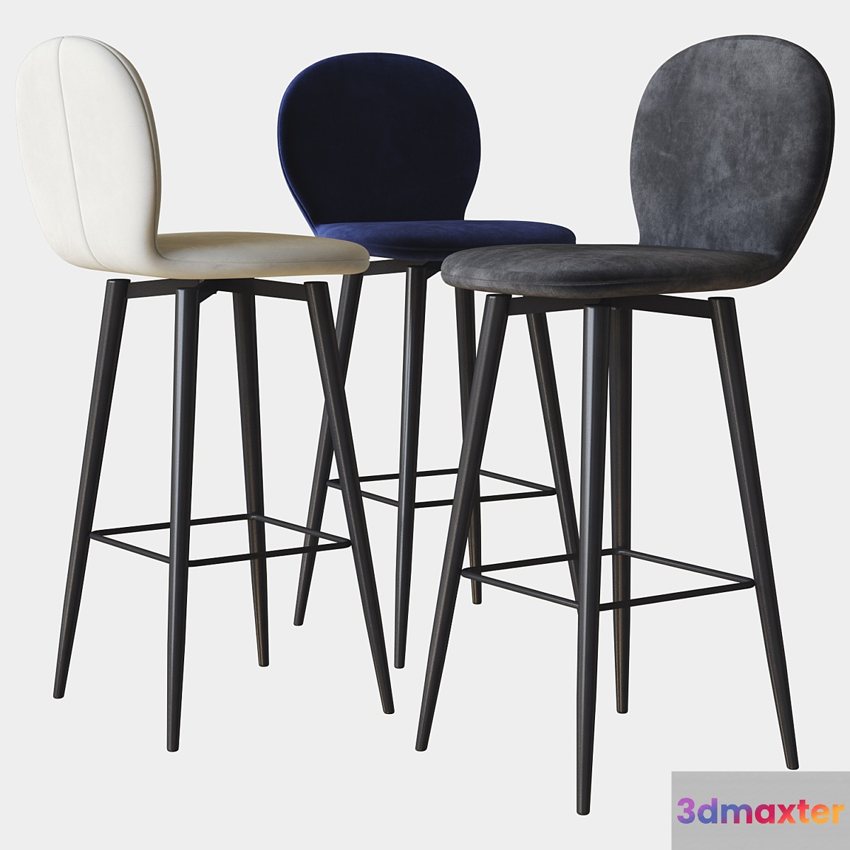 Bourges swivel stool deep house