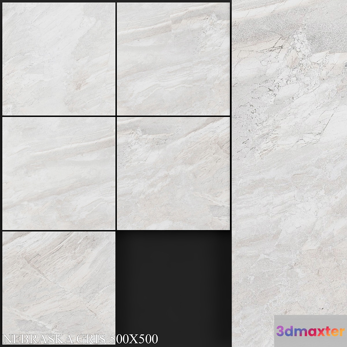 Keros Nebraska Gris 500x500 3D Max