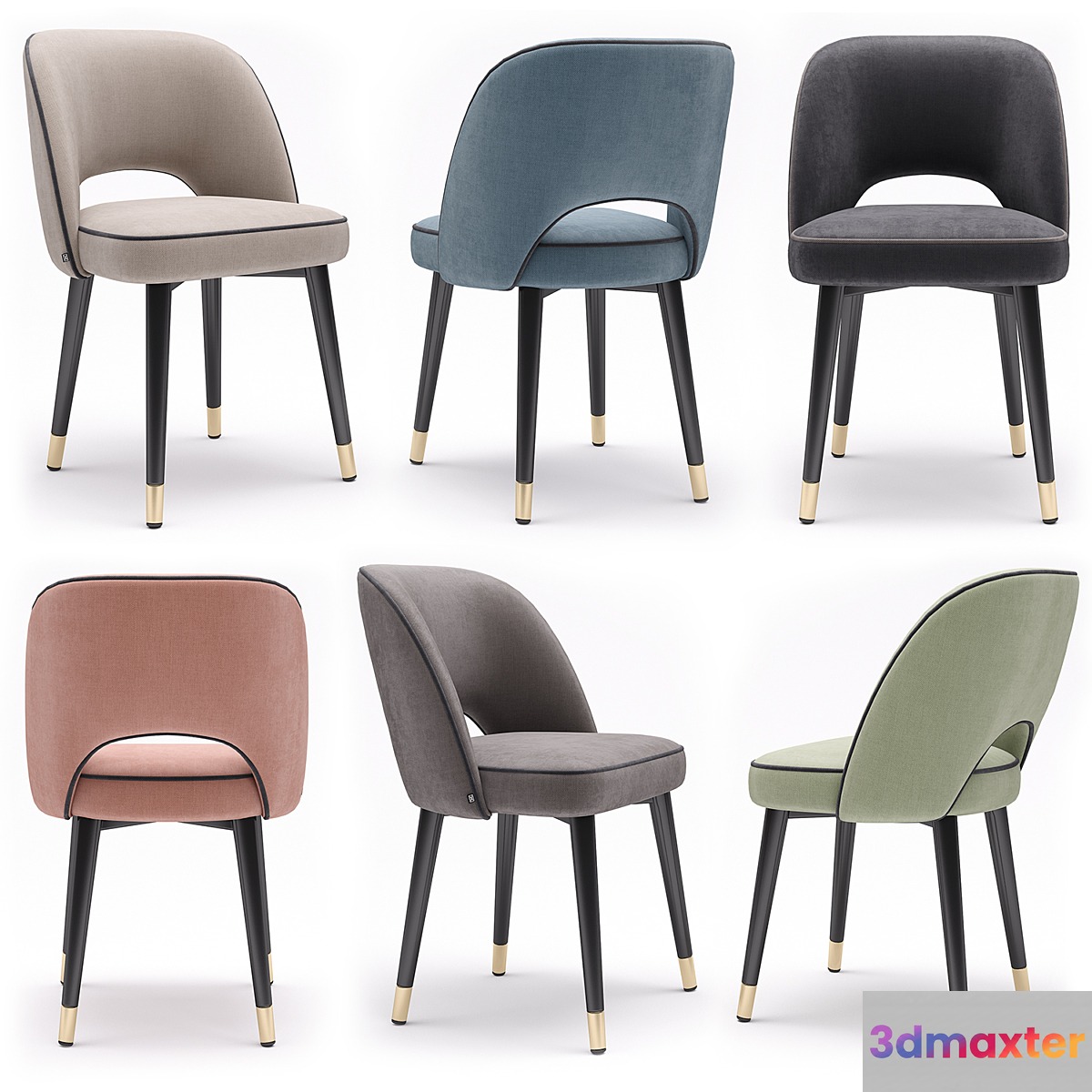 Eichholtz Dining Chair Cliff 3D Max