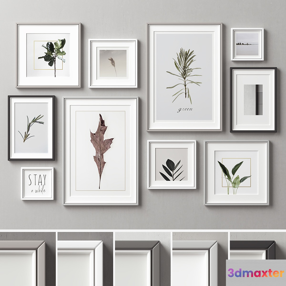 Picture Frames Set -181 3D Max