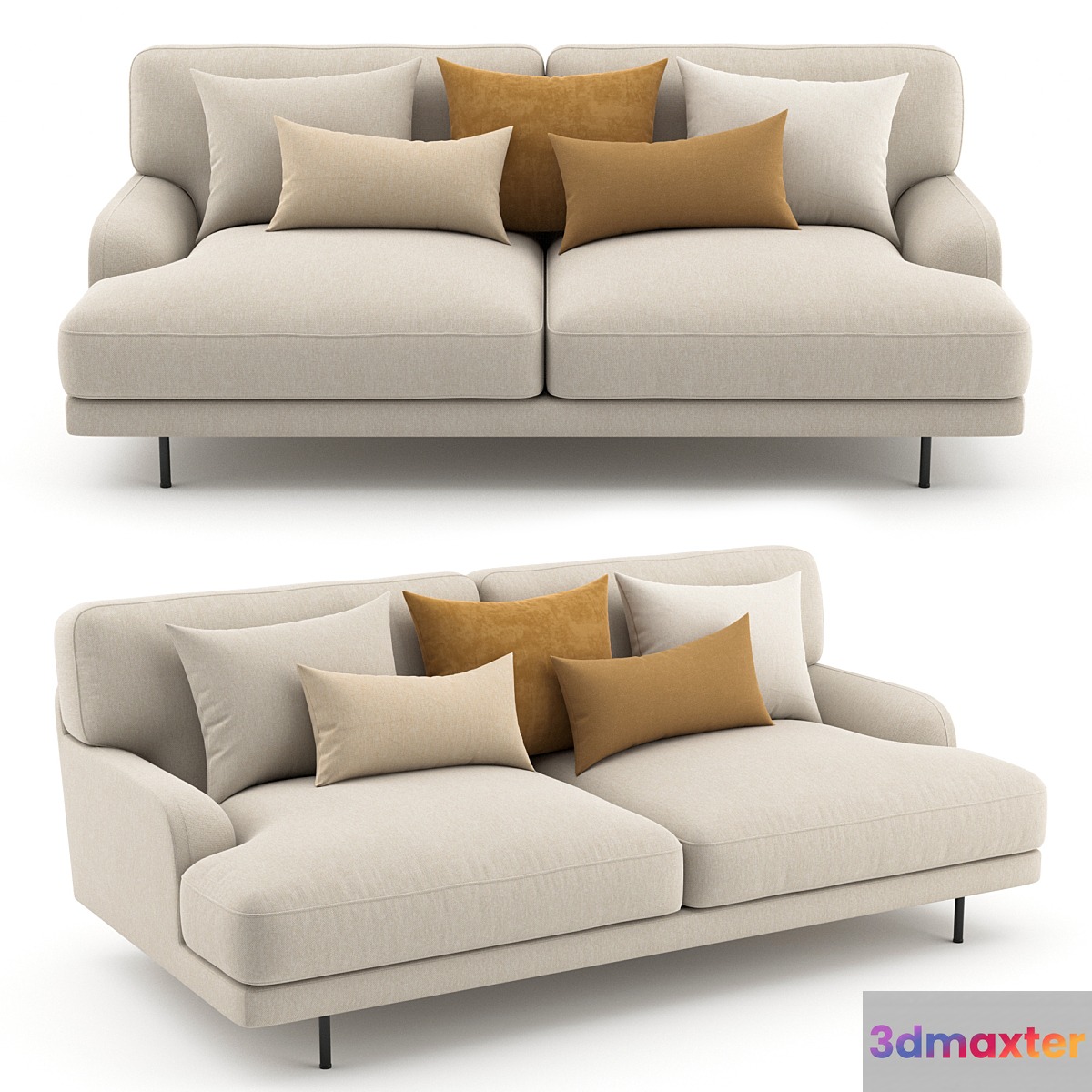 Flaneur Sofa - 2 Seater by GUBI