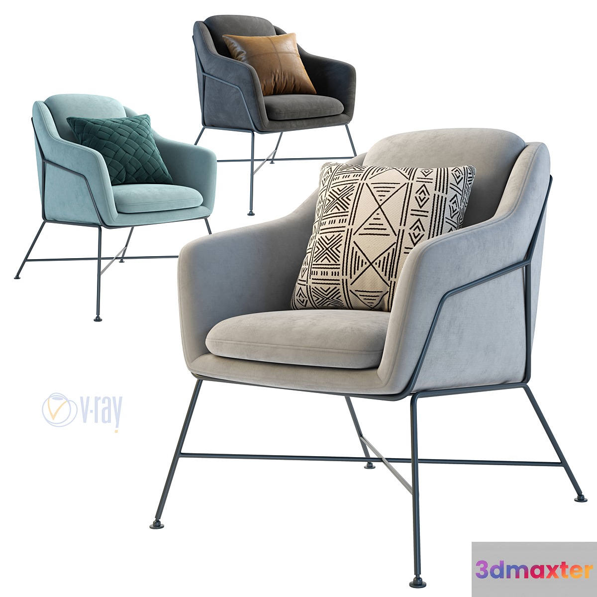 La Forma. Armchair Brida 3D Max