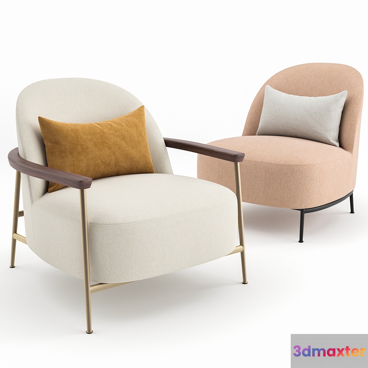 Sejour Lounge Chair by GUBI 3D Max