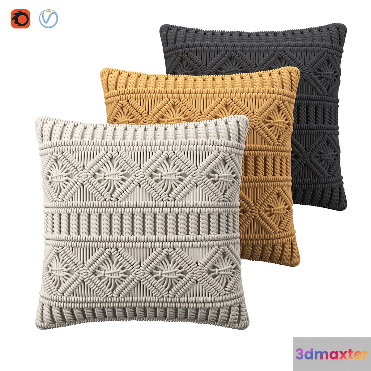 Cushions 3D Max