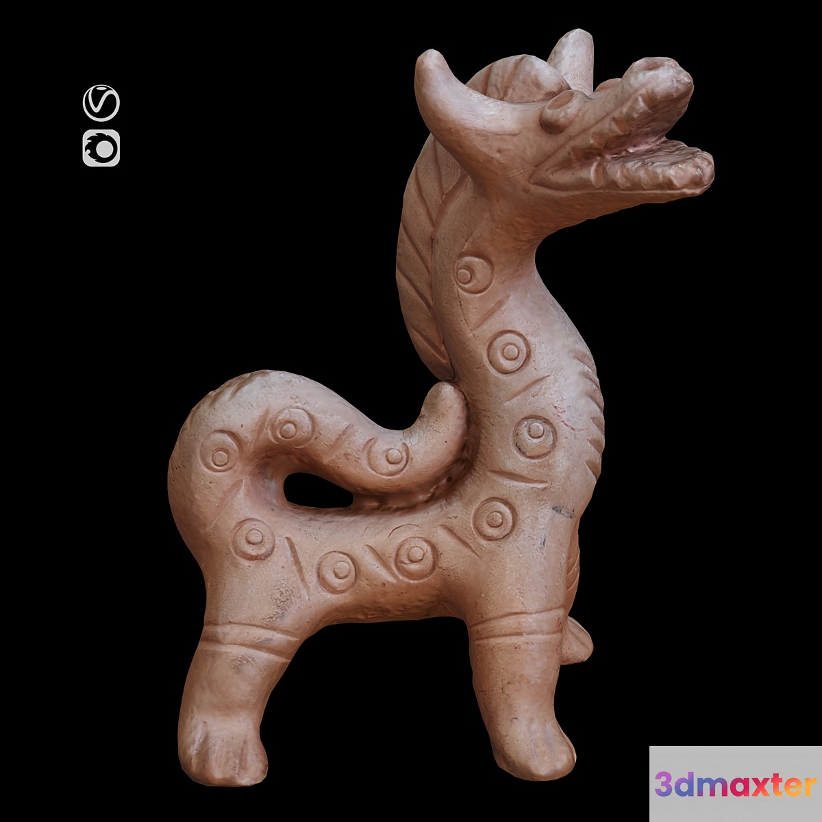 Sculpture Dragon - No.2 3D Max