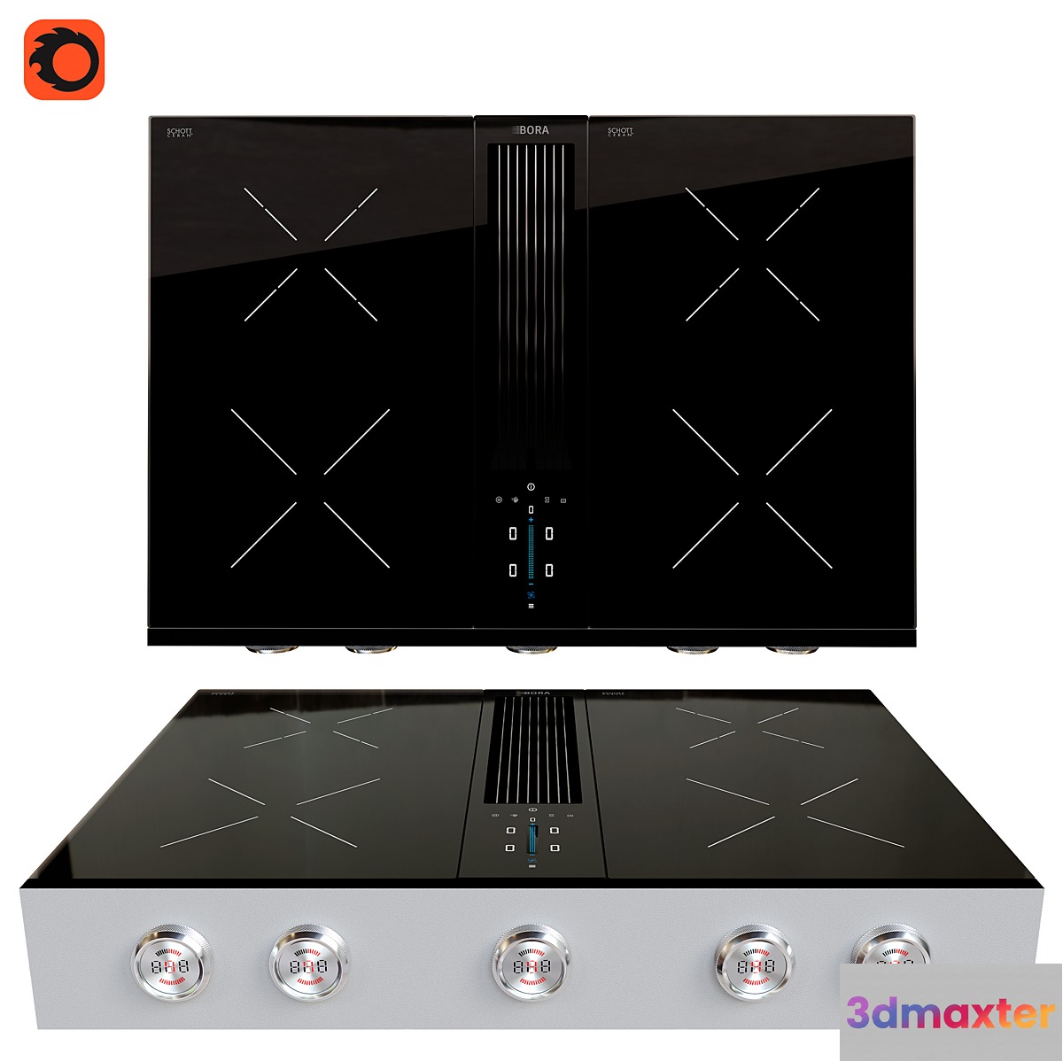 BORA Pro cooktop with integrated cooker hood - No.2