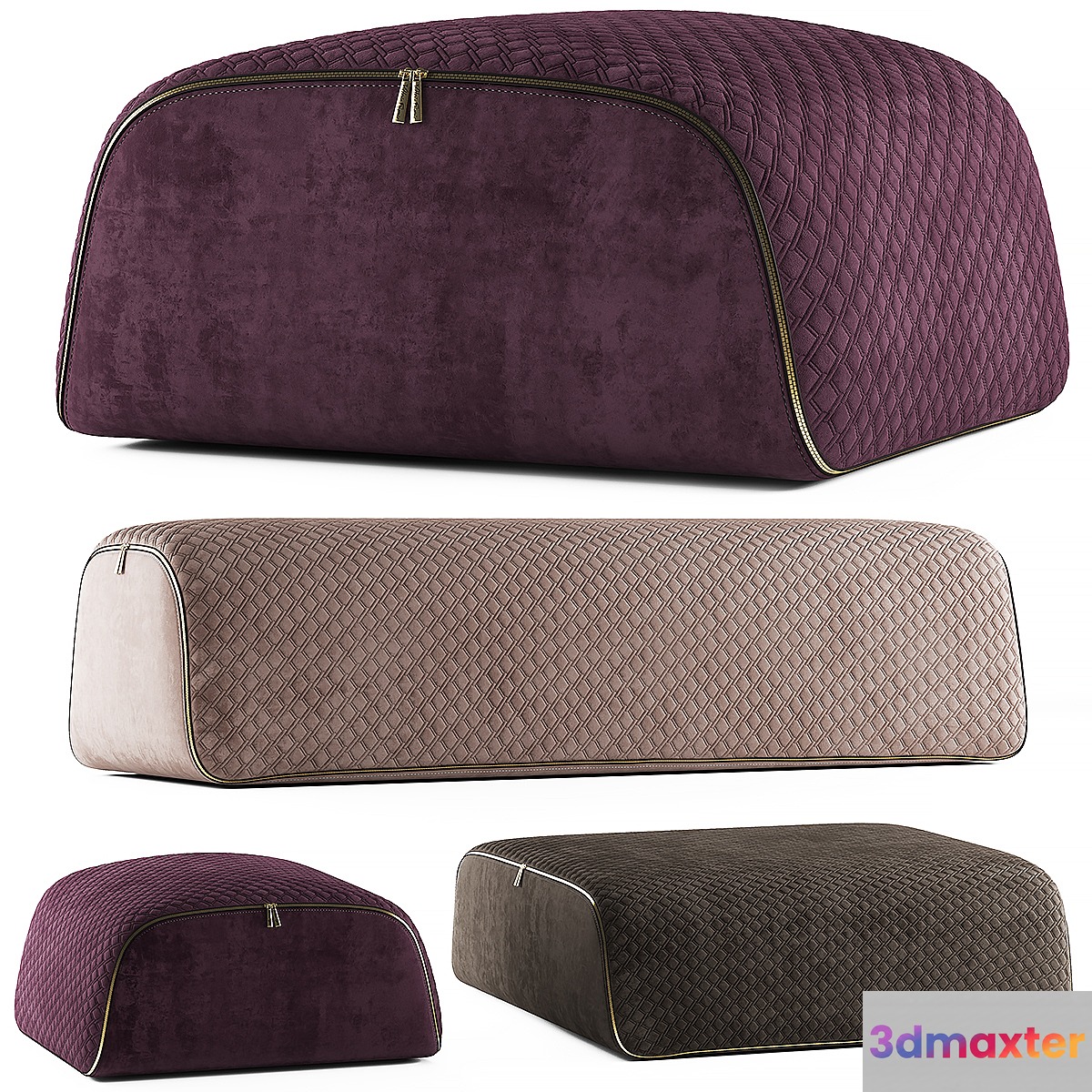 vittoriafrigerio Cini pouf 3D Max