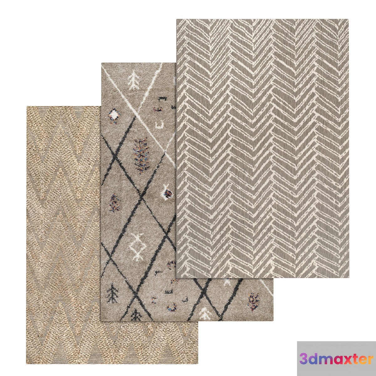 Carpets Set 1407 3D Max