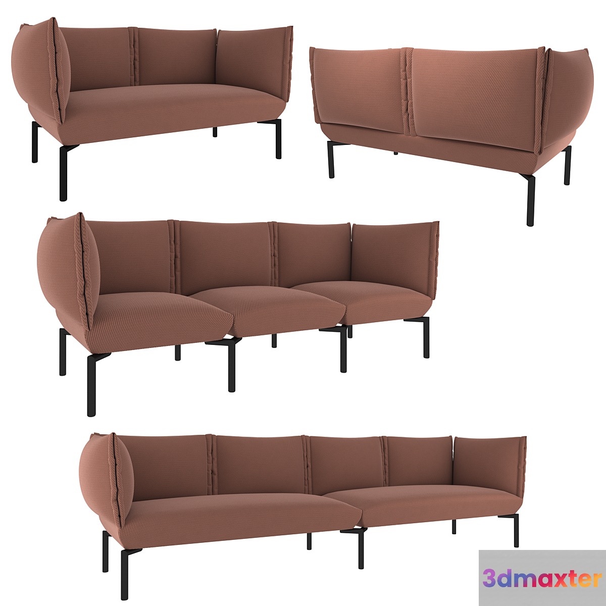 Sancal CLICK | Sofa with soft armrests