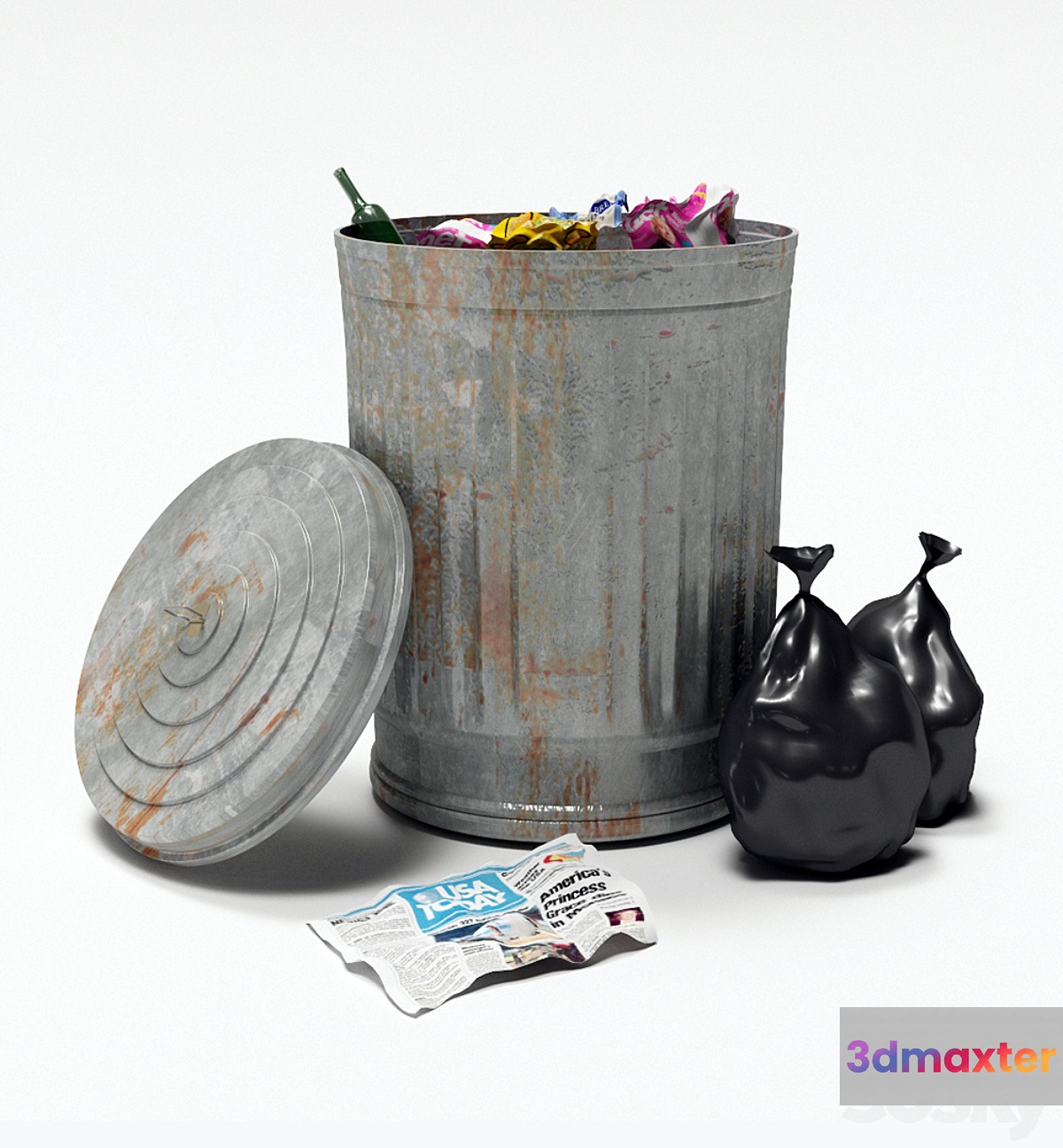 Recyclebin - No.2 3D Max
