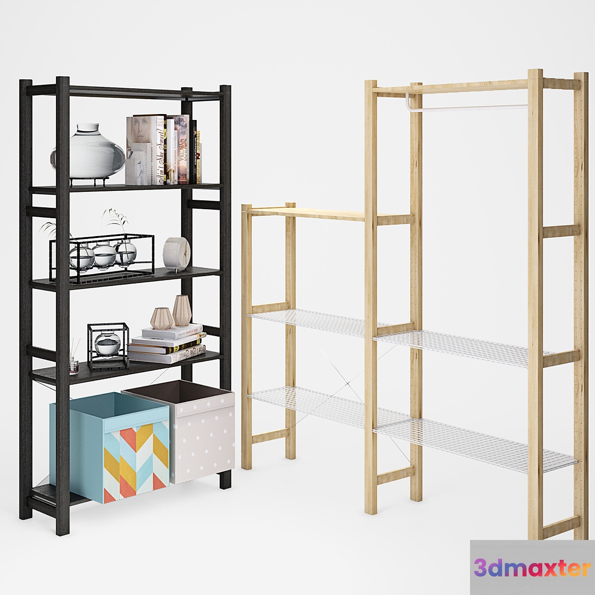 Ikea Ivar Ikea Ivar Shelving Set 3D Max