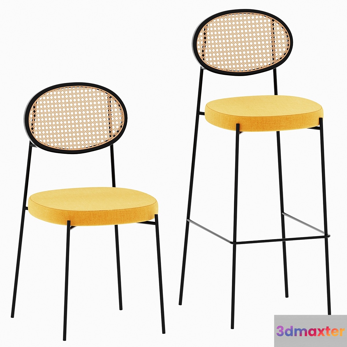 Drift chairs 3D Max