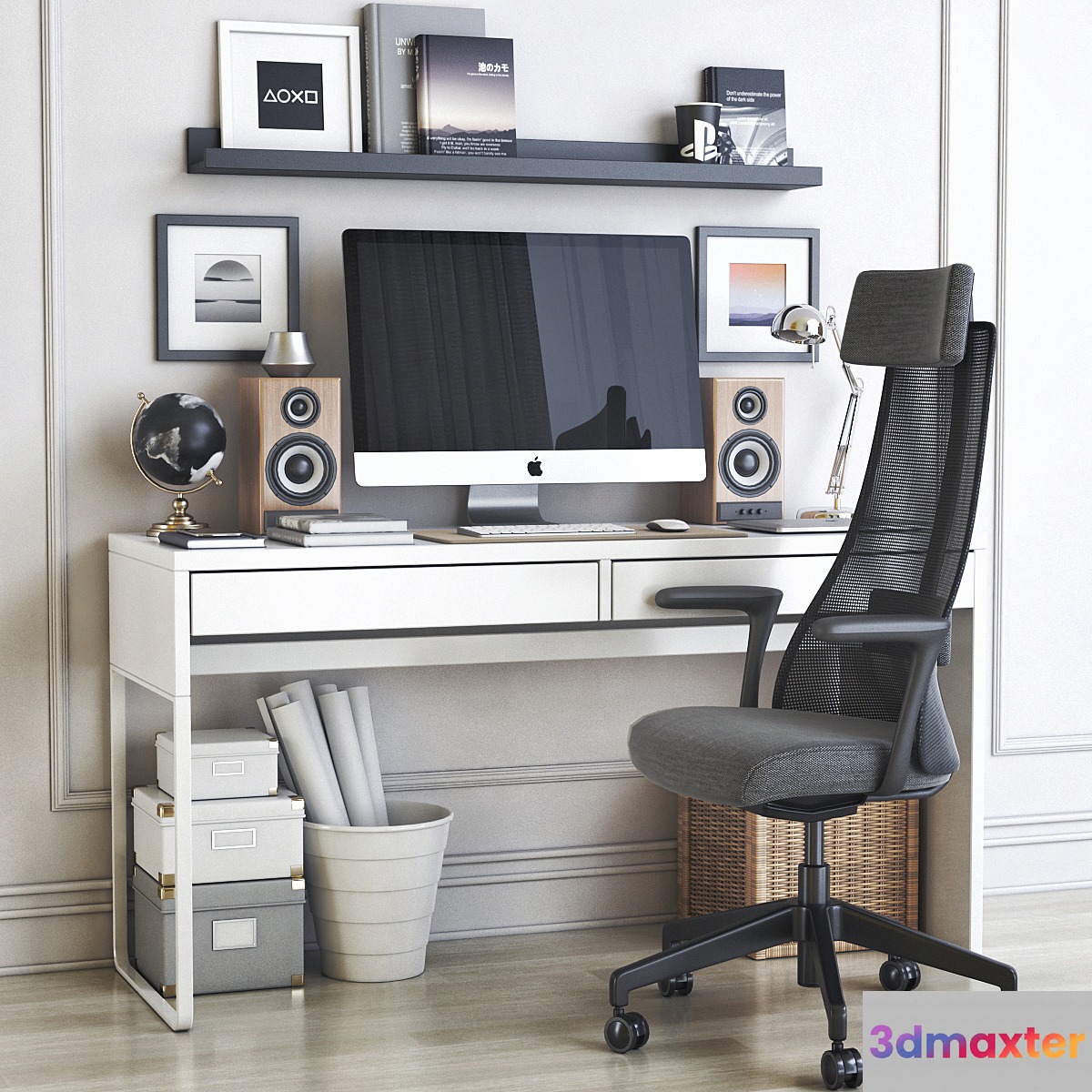 IKEA office workplace 37 3D Max