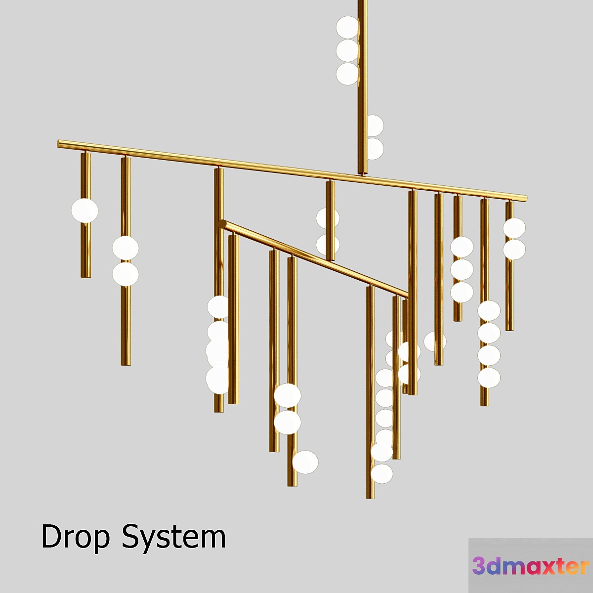 JBS Avion Round 16 Light Chandelier 3D Max