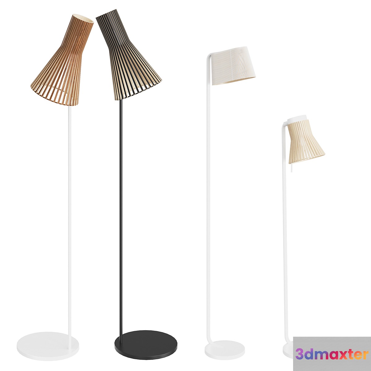Secto Design Wooden Floor Lamps 3D Max