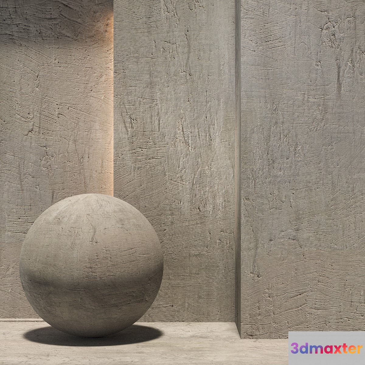 Decorative concrete. 3D Max