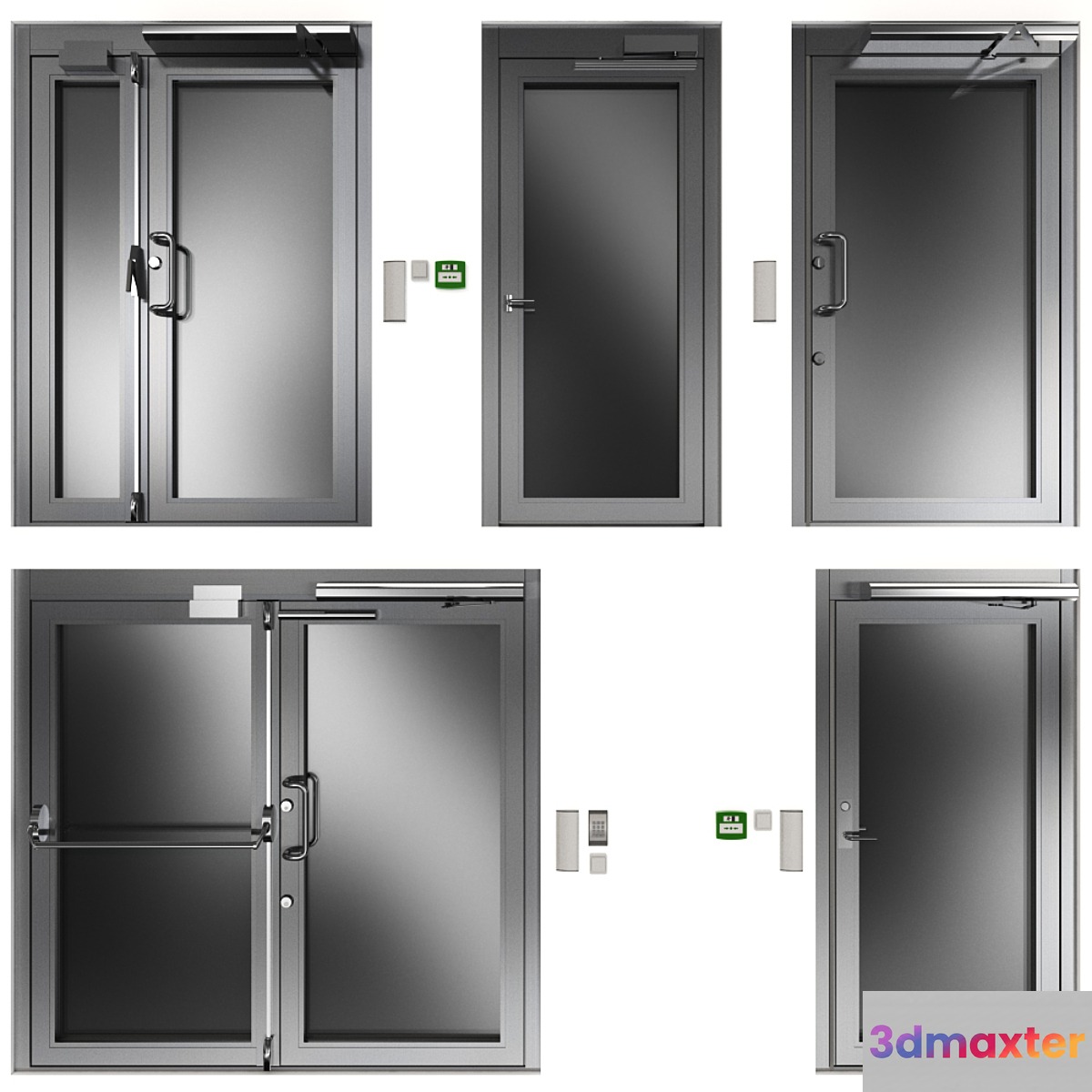 Metal swinging fire doors - No.13