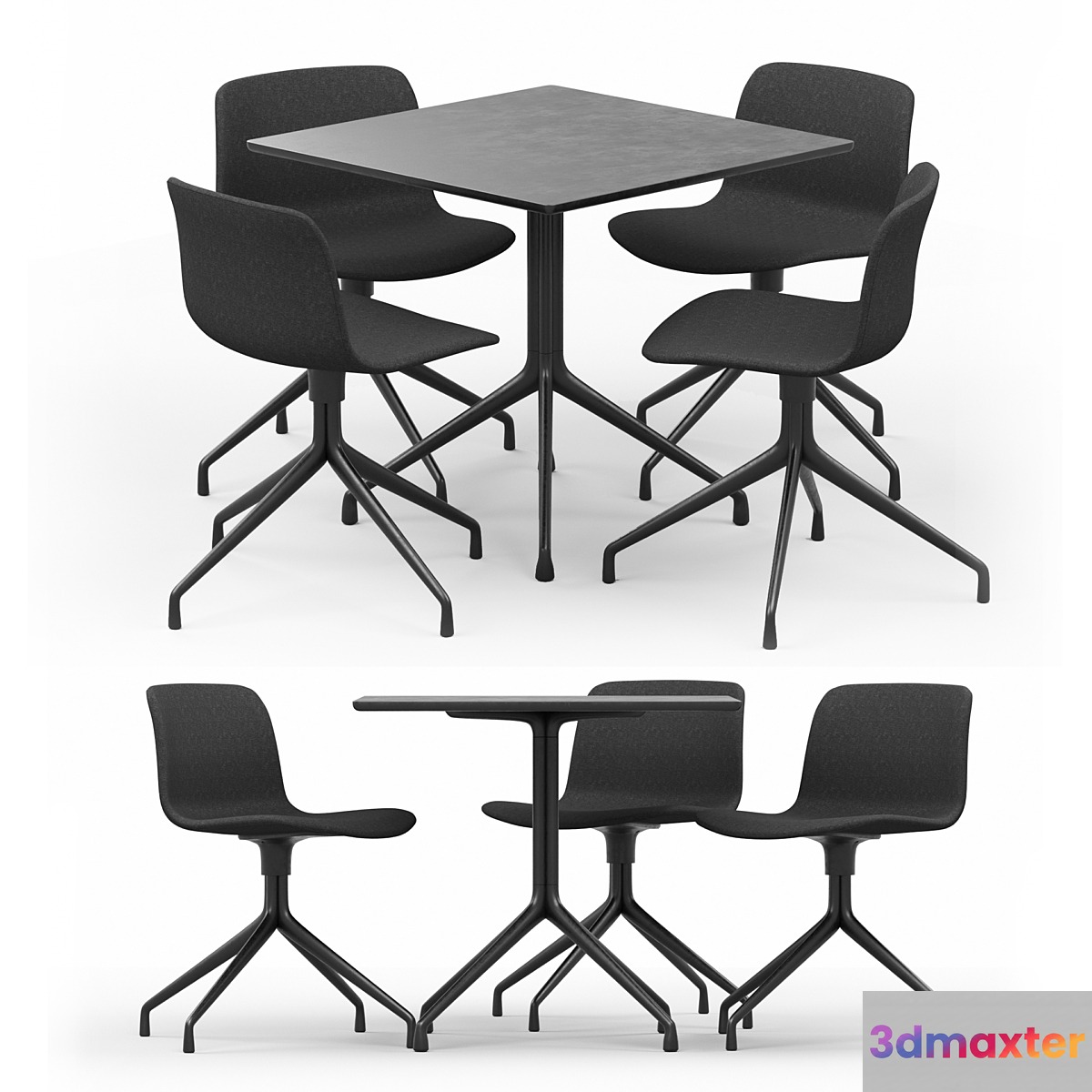 Hay Table and Chair 3D Max
