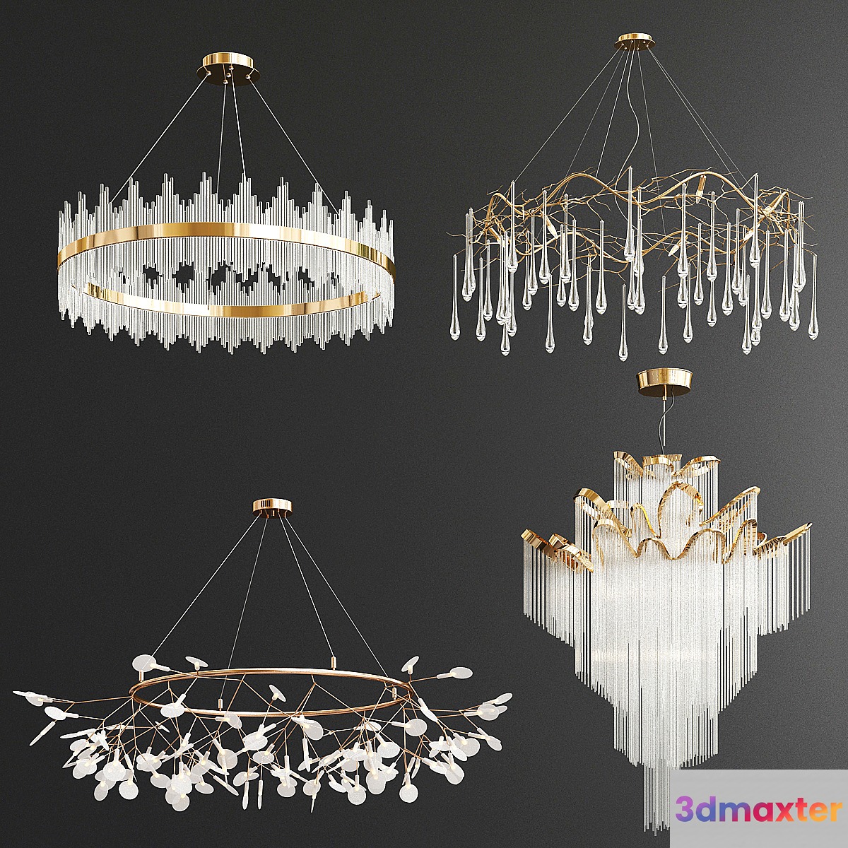 Four Exclusive Chandelier Collection_78 3D Max