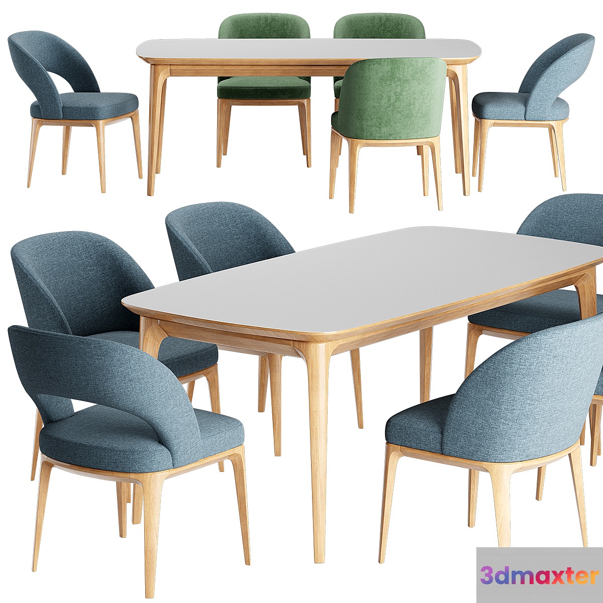 Niff Naff Chair Play Table 3D Max