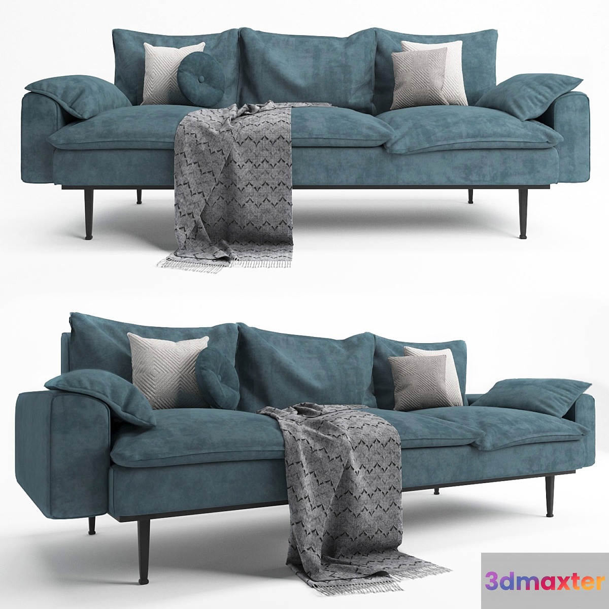 HK-Living Retro sofa 3D Max