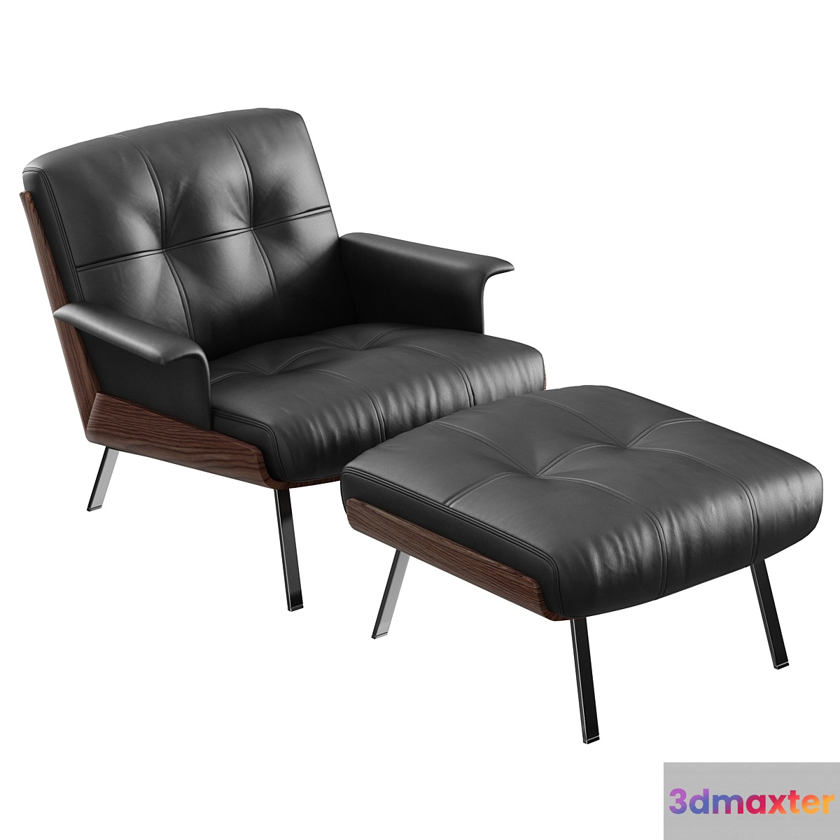 Minotti Daiki leather armchair