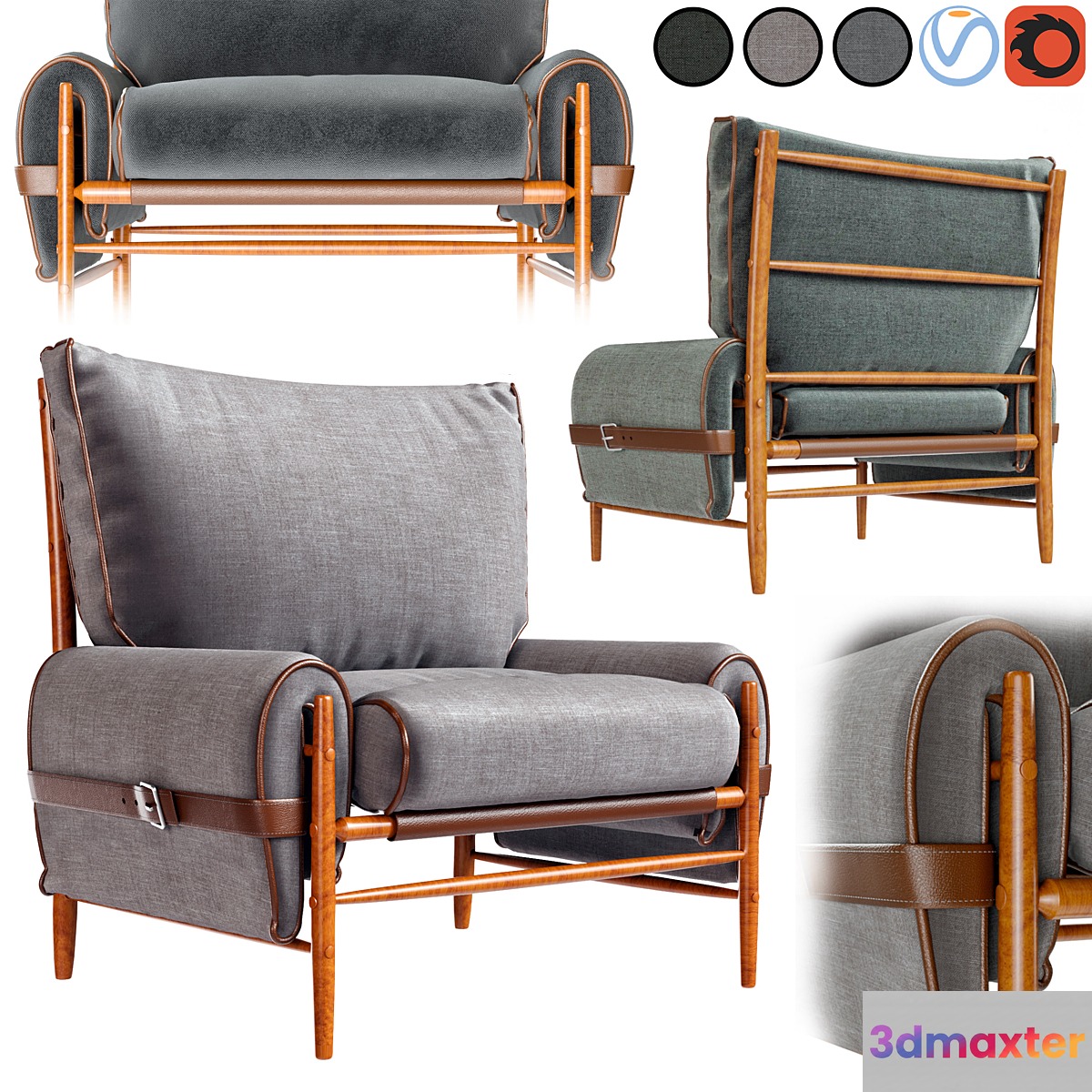 Anthropologie Striped Rhys Chair