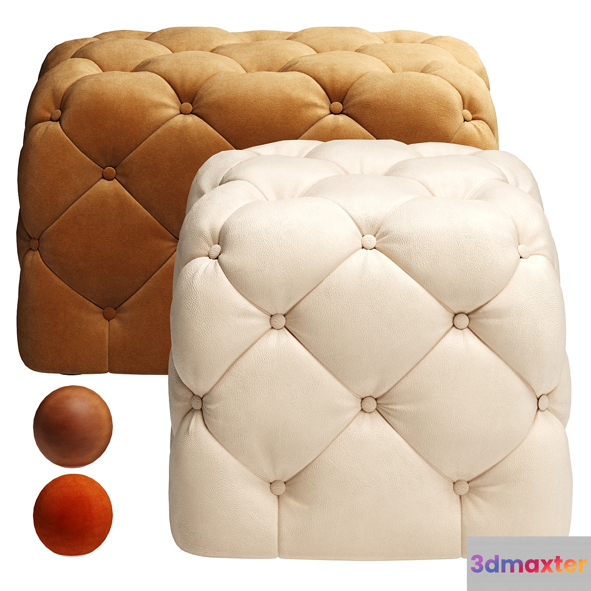Tufted pouf CTS Salloti Tresor - No.4