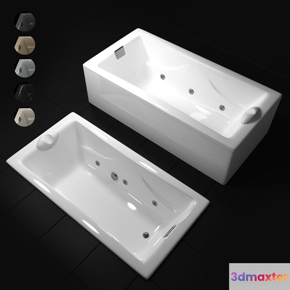 Whirlpool bath Tea-for-Two Kohler 2015 K-865-N1-47 3D Max
