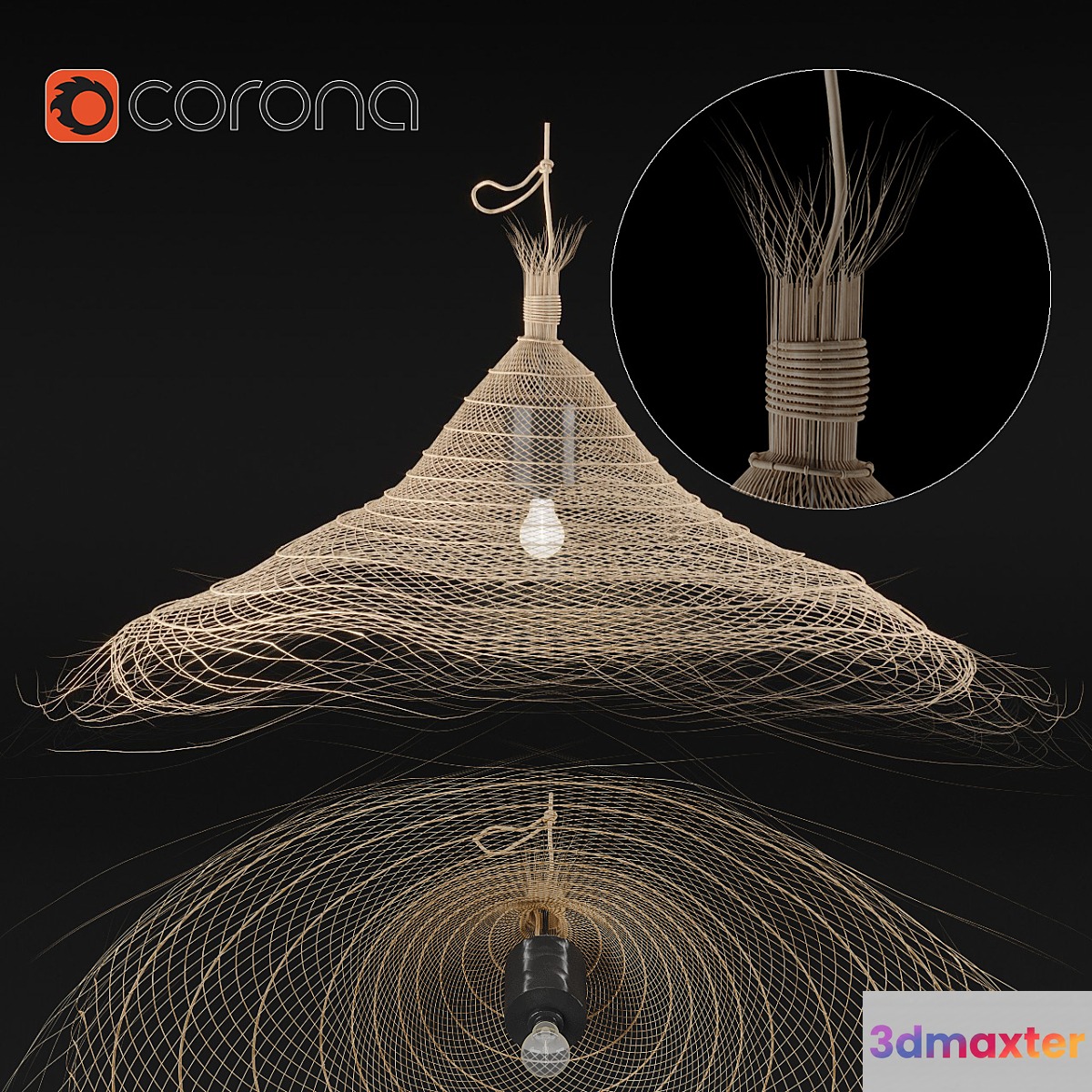 Hanging chandelier # 2 3D Max