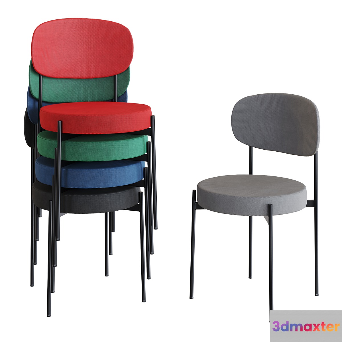Chair Series 430 Verner Panton 3D Max