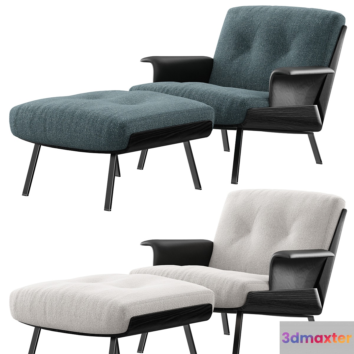Minotti Daiki fabric armchair