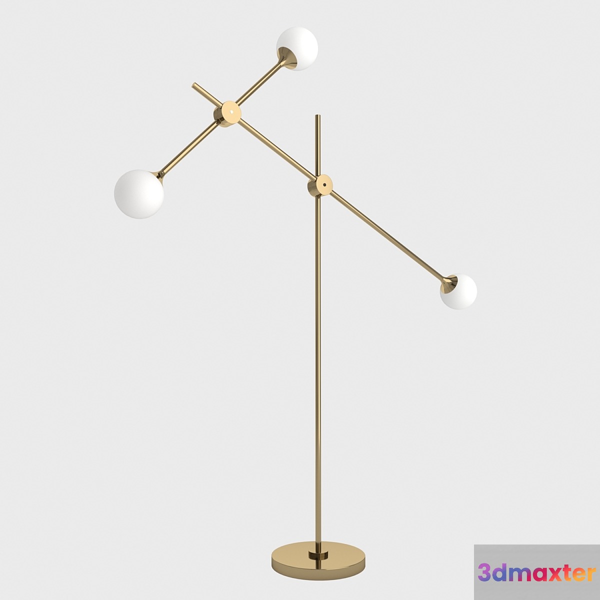 Floor lamp lampatron tilt 3D Max