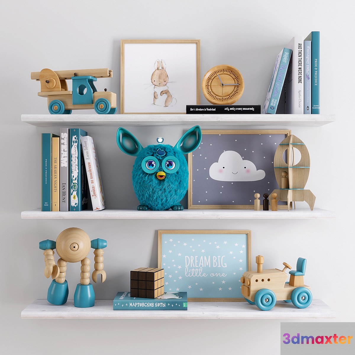 Toys and furniture set 3D Max