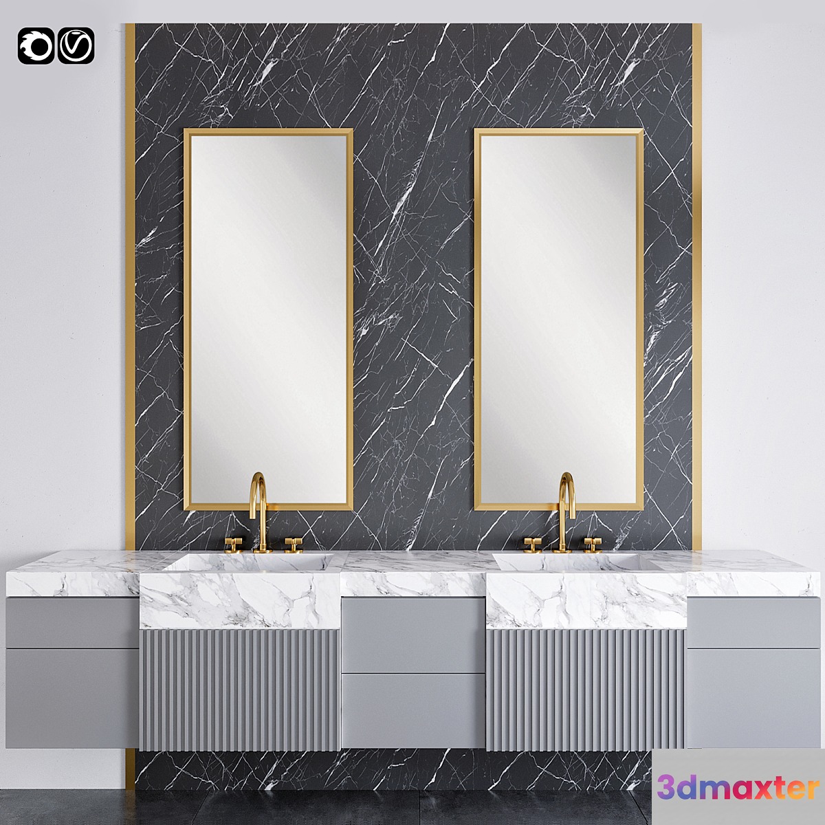 Bathroom furniture 5 3D Max