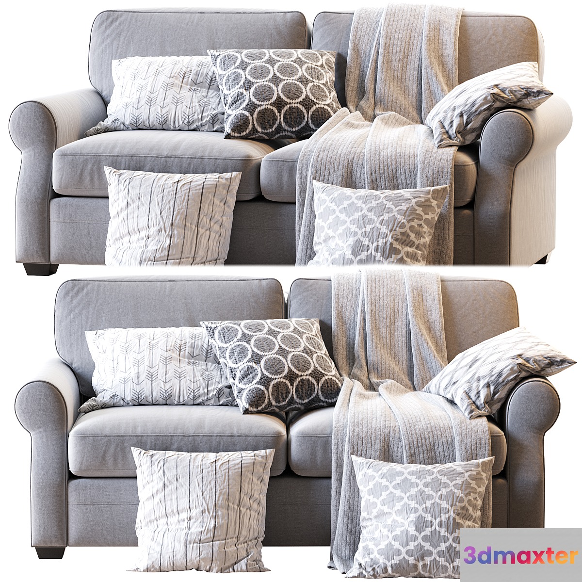 Fremont Roll Arm Upholstered Sofa - No.2