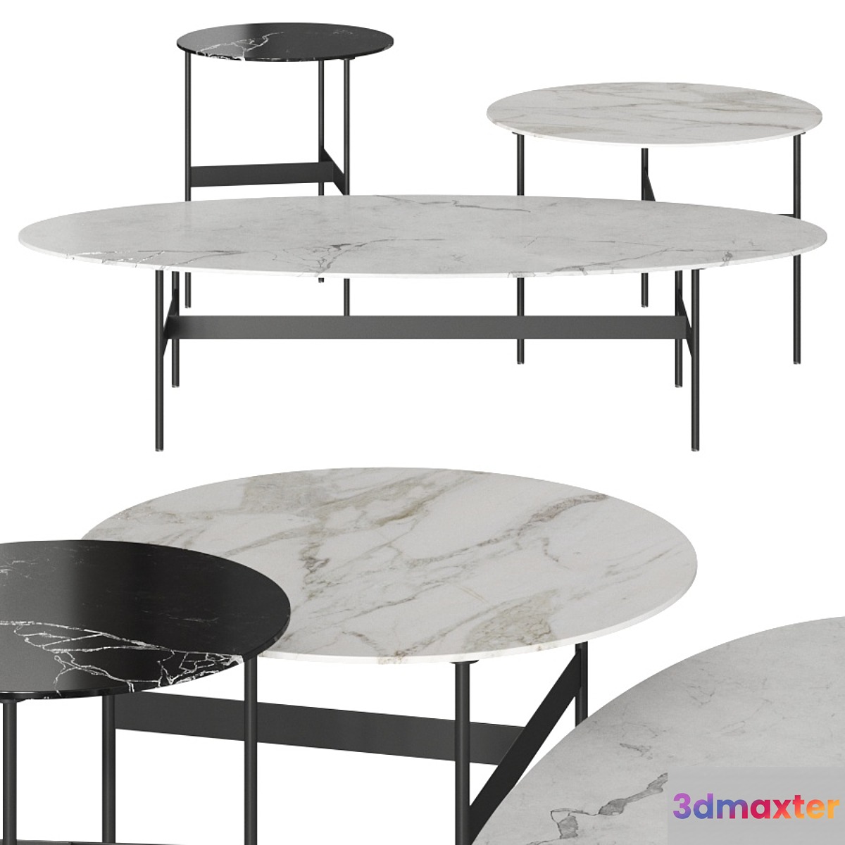 B&B Italia Formiche Coffee Tables 3D Max