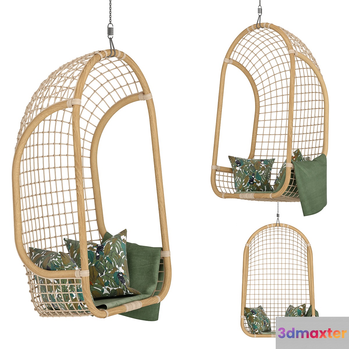 Hanging Rattan Chair - Natural